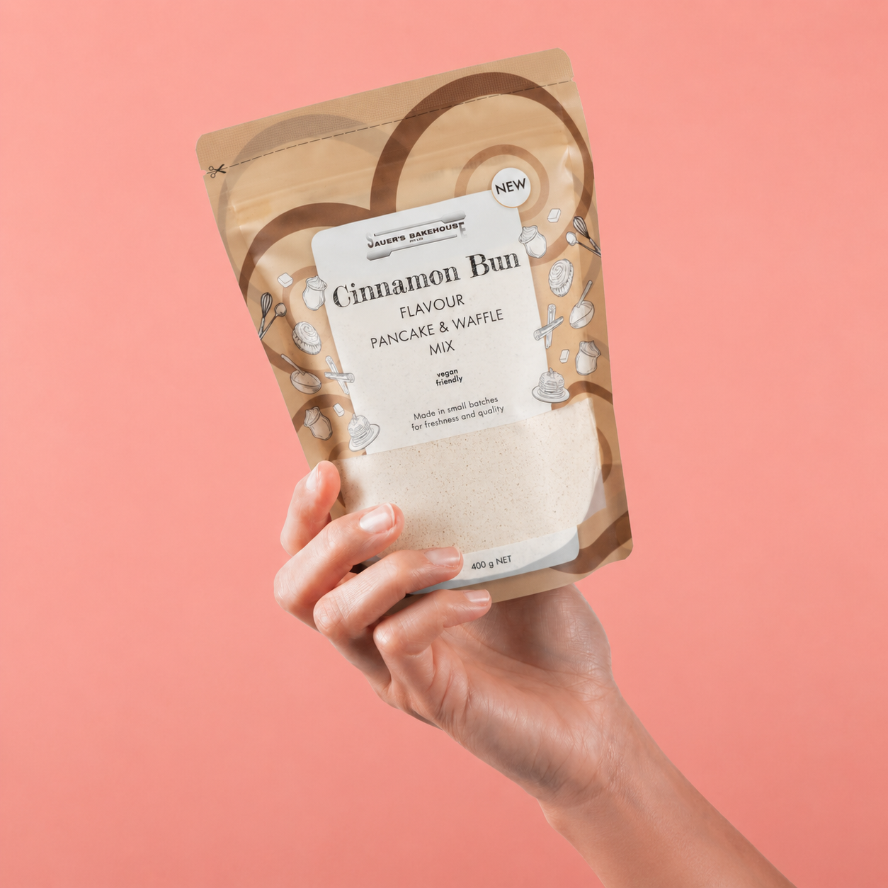 Sauer's Bakehouse Cinnamon Bun Pancake & Waffle Mix - 400 g Retail