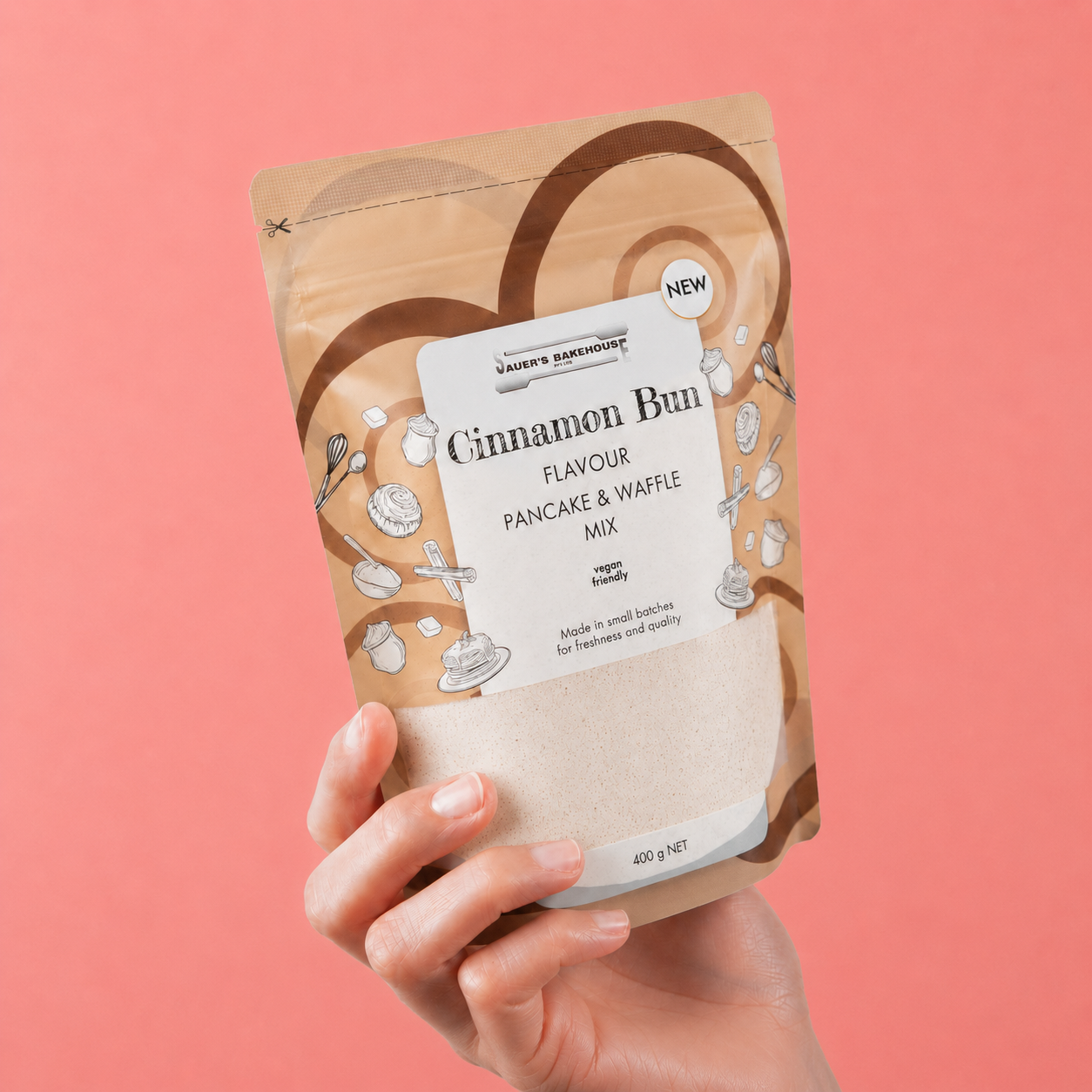 Sauer's Bakehouse Cinnamon Bun Pancake & Waffle Mix - 400 g Retail
