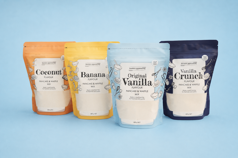 The Tasty 4 Pancake & Waffle Mix Bundle – Sauer's Bakehouse