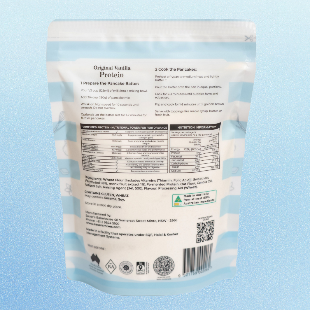 Original Vanilla Protein Pancake & Waffle Mix – Sauer's Bakehouse