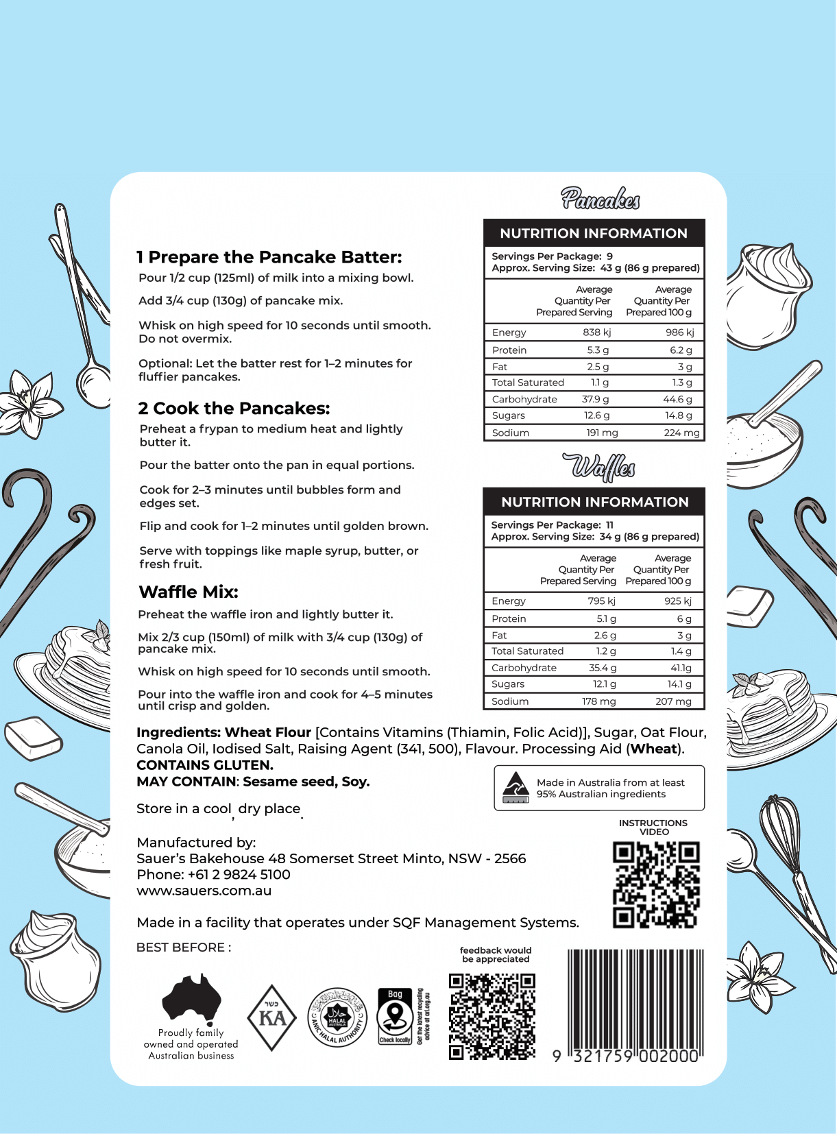 Original Vanilla Pancake & Waffle Mix